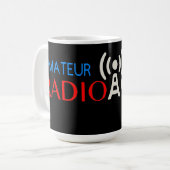 Amateur-Radio Active Kaffeetasse (Vorderseite Links)
