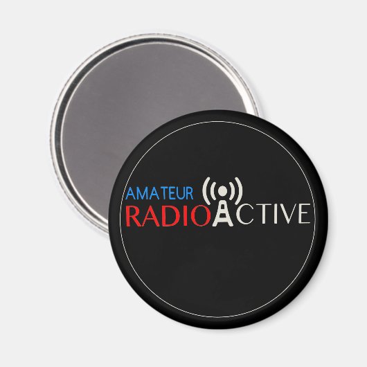 Amateur-Radio Active Magnet (Vorderseite/Rückseite)