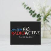 Amateur-Radio Active Postkarte (Stehend Vorderseite)