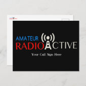 Amateur-Radio Active Postkarte (Vorne/Hinten)