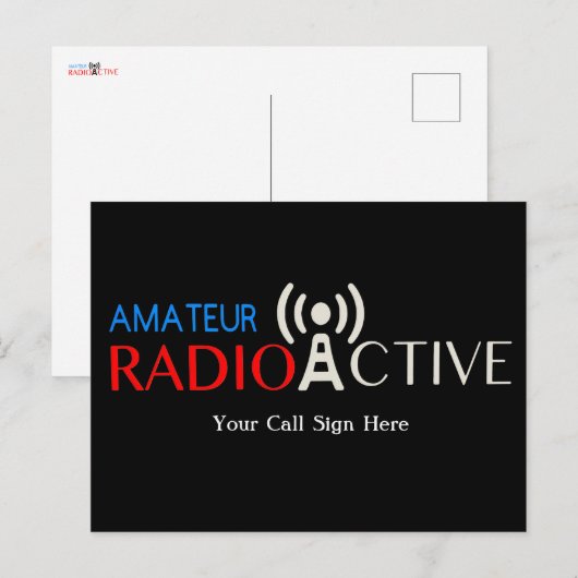 Amateur-Radio Active Postkarte (Vorne/Hinten)