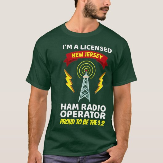 Amateur-Radio-Betreiber Funny Ham Radio New T-Shirt (Vorderseite)