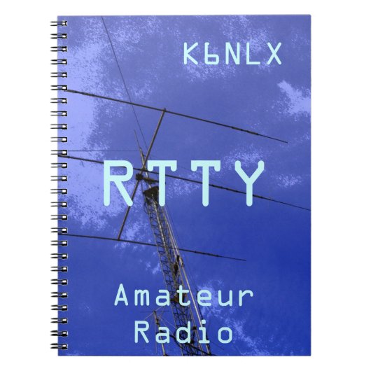Amateur Radio Call Sign RTTY Notizblock (Vorderseite)