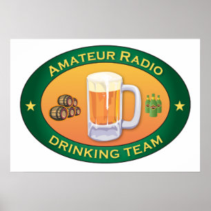 Amateur Radio Drink Team Poster