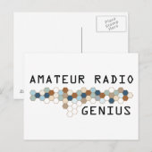 Amateur Radio Genius Postkarte (Vorne/Hinten)