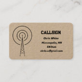 Amateur Radio Kraft Visitenkarte (Vorderseite)