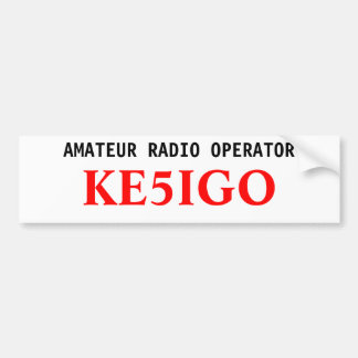Amateur-Radio-Operator-Autoaufkleber Autoaufkleber