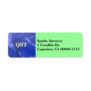 Amateur-Radio QST-Adressetikett