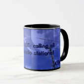 Amateur-Radio QST und Callsign-Tasse Tasse (VorderseiteRechts)