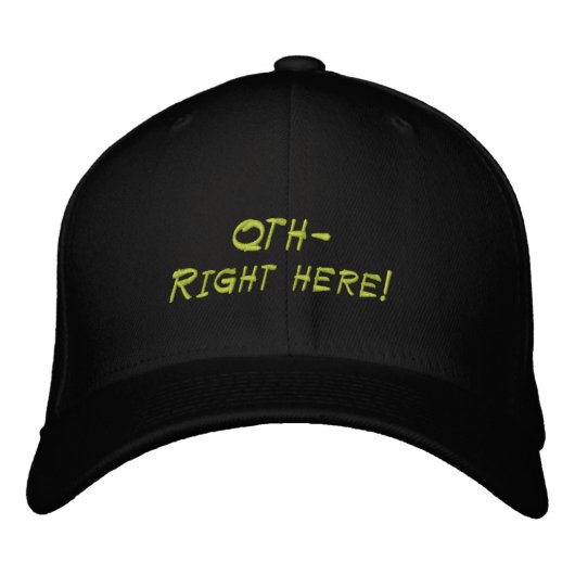 Amateur Radio QTH Hat Bestickte Kappe (Vorderseite)
