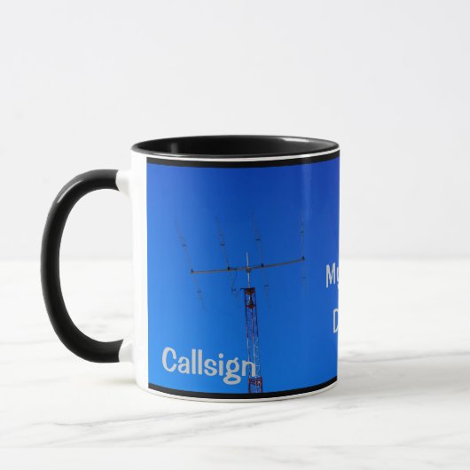 Amateur-Radio QTH und Callsign-Tasse Tasse (Links)