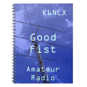 Amateur-Radio-Ruf Signieren gute Faust Notizblock