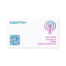 Amateur-Radio-Rufnummernkarten mit individuellem Q