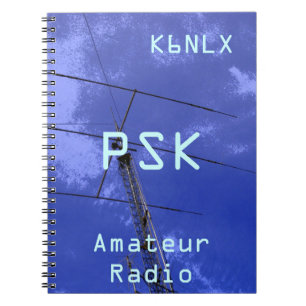 Amateur-Radio-Rufzeichen PSK Notizblock