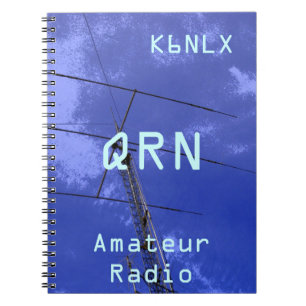 Amateur-Radio-Rufzeichen QRN Notizblock