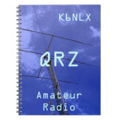 Amateur-Radio-Rufzeichen QRZ Notizblock (Vorderseite)