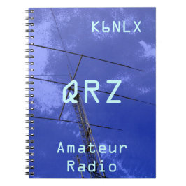 Amateur-Radio-Rufzeichen QRZ Notizblock