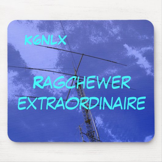 Amateur-Radio-Rufzeichen Ragchew Mousepad (Vorne)