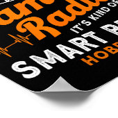 Amateur Radio Smart People Hobby Anyway Ham Radio  Poster (Ecke)