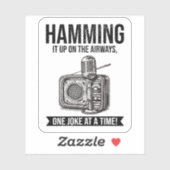 Amateur-Vintag-Radio-Ham-Operator-Mikrofon Aufkleber (Blatt)