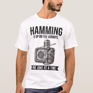 Amateur-Vintag-Radio-Ham-Operator-Mikrofon T-Shirt