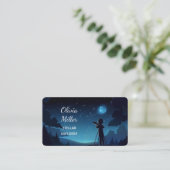 Amateurastronomin Visitenkarte (Stehend Vorderseite)