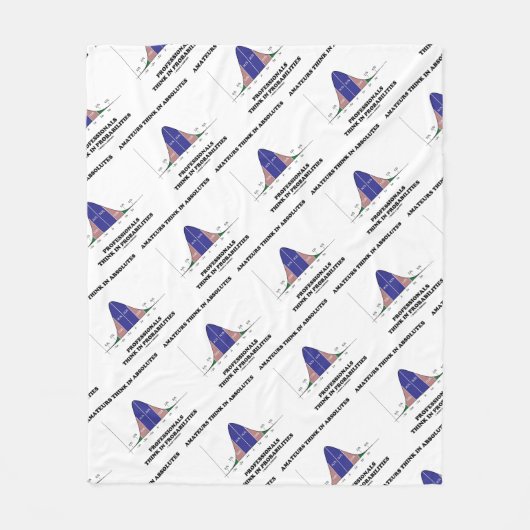 Amateure denken an absolute Profis Fleecedecke (Vorderseite)