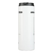 Amateure denken an absolute Profis Thermosbecher (Rückseite)