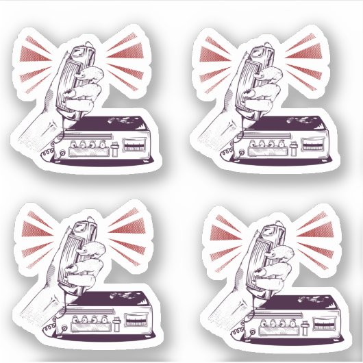 Amateurfunk Aufkleber (Vorderseite)