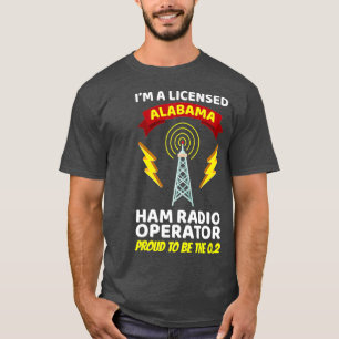 Amateurfunk-Betreiber Funny Ham Radio Alabama T-Shirt