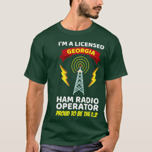 Amateurfunk-Betreiber Funny Ham Radio Georgia T-Shirt