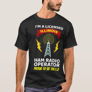 Amateurfunk-Betreiber Funny Ham Radio Illinois T-Shirt