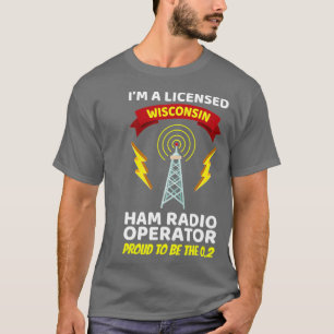 Amateurfunk-Betreiber Funny Ham Radio Wisconsin T-Shirt