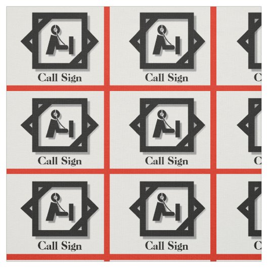 Amateurfunk-Betreiber-Ikone fertigen Stoff (Muster)