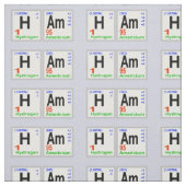 Amateurfunk-chemische Element-Gewebe Stoff (Muster)