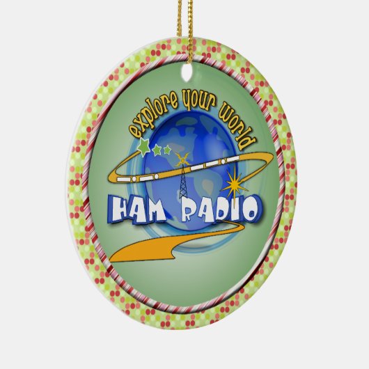 AMATEURFUNK - ERFORSCHEN SIE IHRE WELT KERAMIK ORNAMENT (Rechts)