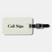 Amateurfunk-Funkspruch-Zeichen-Gepäckanhänger Gepäckanhänger (Vorderseite horizontal)