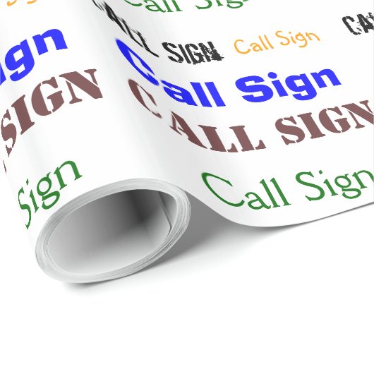 Amateurfunk-Funkspruch-Zeichen-Geschenk-Verpackung Geschenkpapier (Rolleneckpunkt)