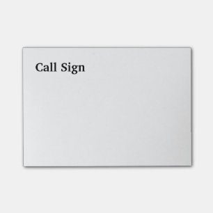 Amateurfunk-Funkspruch-Zeichen-Post-Itanmerkungen Post-it Klebezettel