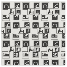 Amateurfunk-Ikonen deckten Gewebe mit Ziegeln Stoff