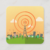 Amateurfunk Quadratische Visitenkarte (Vorderseite)