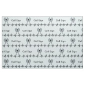 Amateurfunk-Übermittler-Frequenz-Rufzeichen-Gewebe Stoff (Fat Quarter (45,7 x 55,9 cm))
