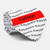 Amateurfunk und Red Call Sign Krawatte (Gerollt)