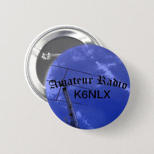 Amateurfunk und Rufzeichen Button (Vorne & Hinten)