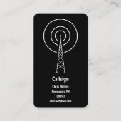 Amateurfunk Visitenkarte (Vorderseite)