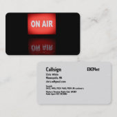 Amateurfunk Visitenkarte (Vorne/Hinten)