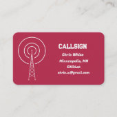 Amateurfunk Visitenkarte (Vorderseite)