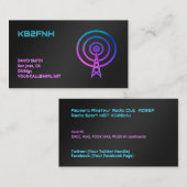 Amateurfunk Visitenkarte (Vorne/Hinten)