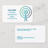 Amateurfunk Visitenkarte (Vorne/Hinten)