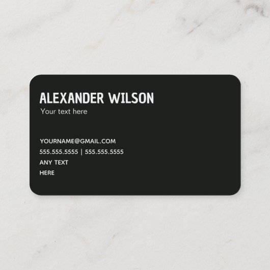 Amateurfunk Visitenkarte (Rückseite)